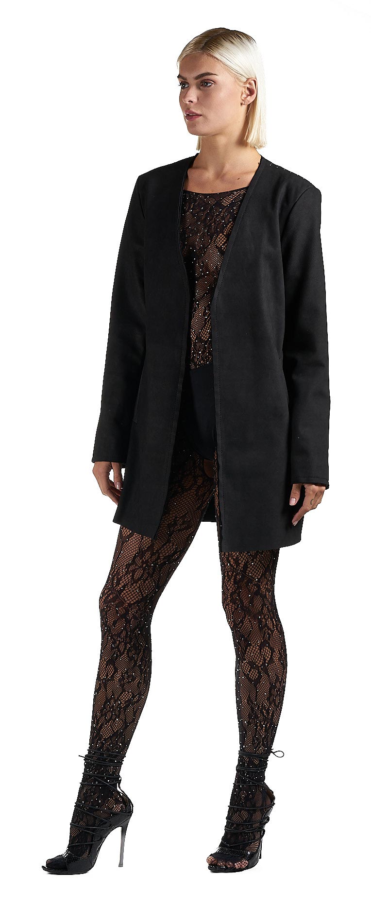 DANIELE BASTA LEATHER AND SILVER JACKET 